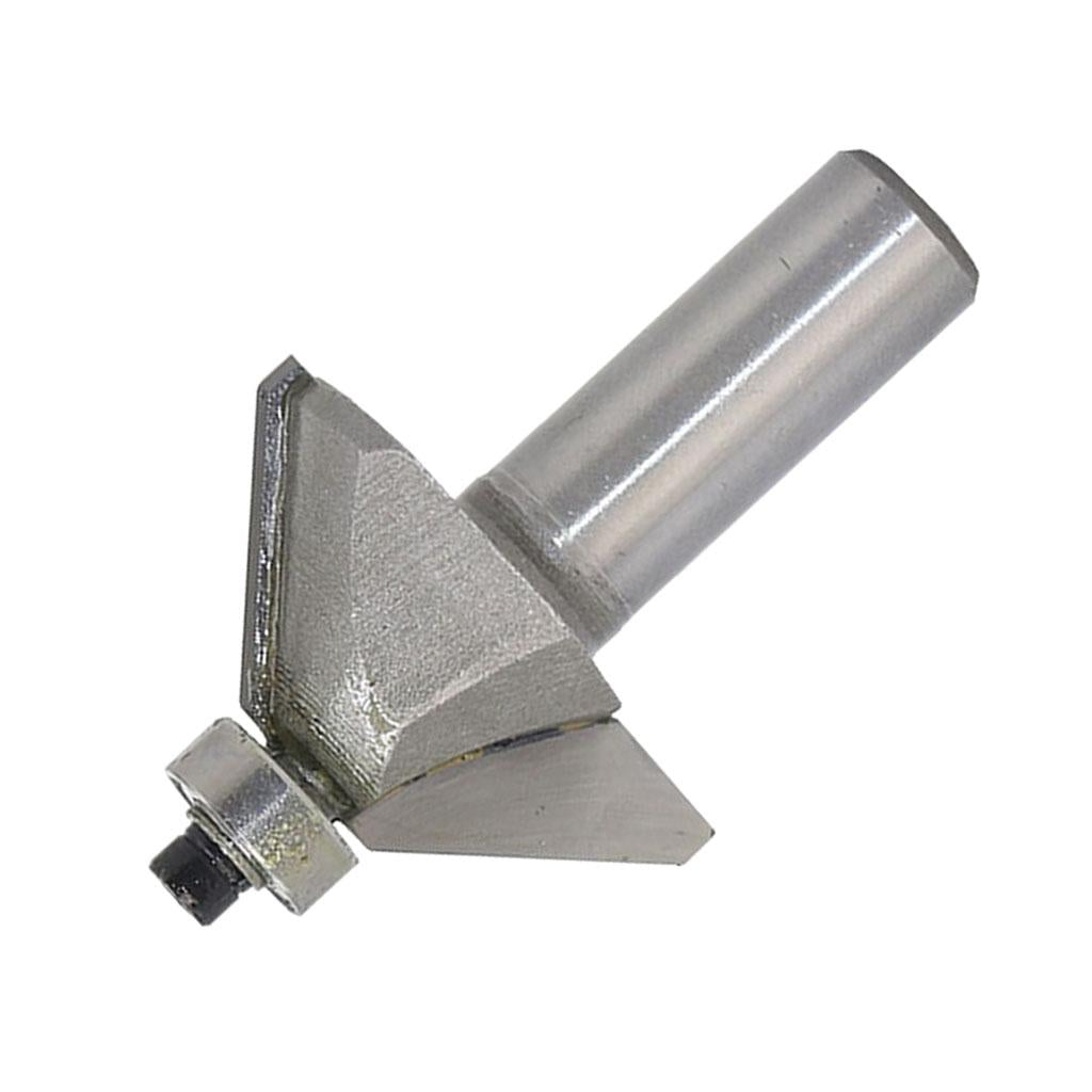 45 degrees Chamfer Router Bit for Carpentry Rounding Beveling 1/2