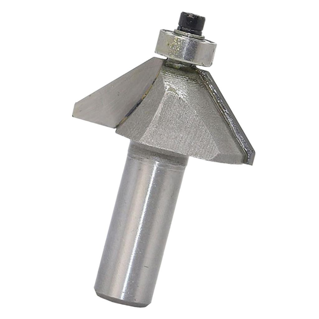 45 degrees Chamfer Router Bit for Carpentry Rounding Beveling 1/2