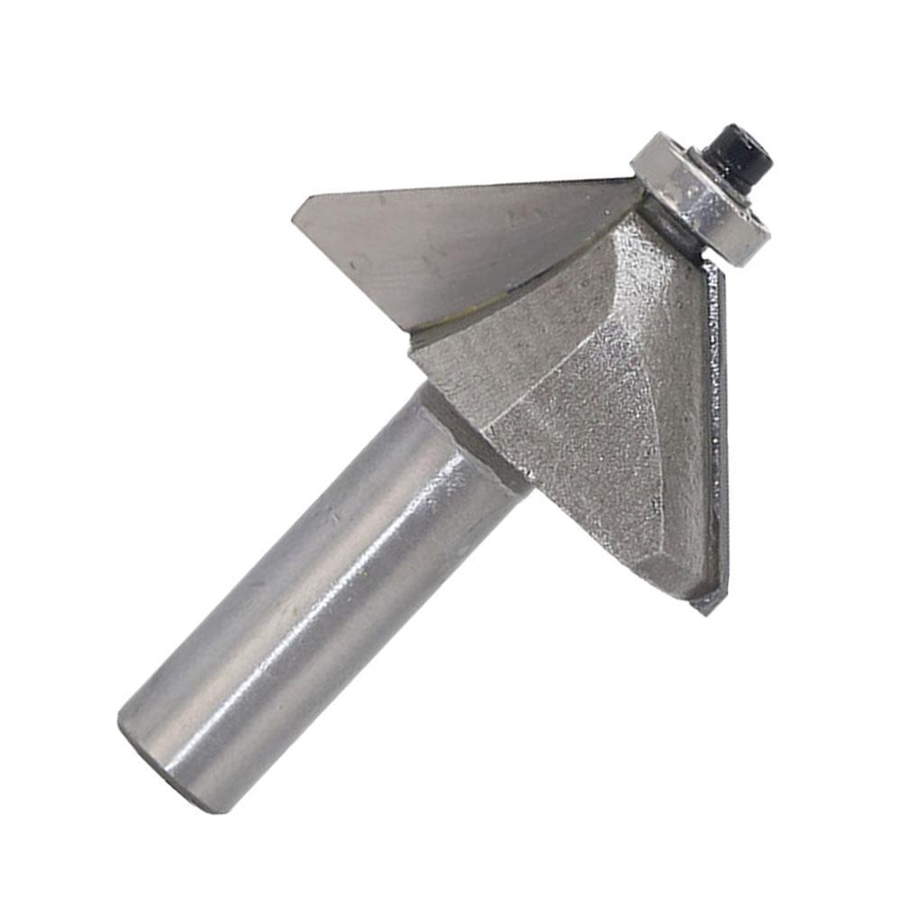 45 degrees Chamfer Router Bit for Carpentry Rounding Beveling 1/2