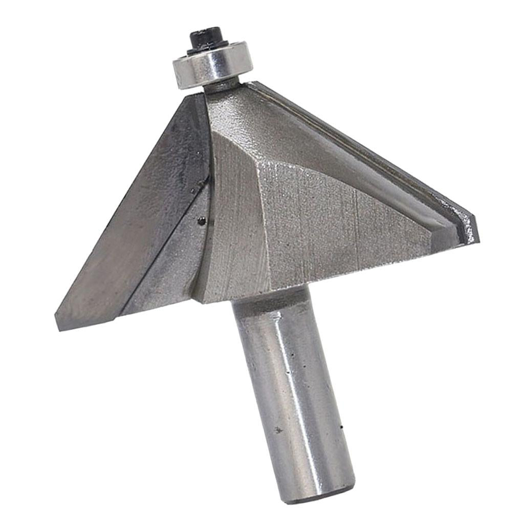 45 degrees Chamfer Router Bit for Carpentry Rounding Beveling 1/2" Shank 16