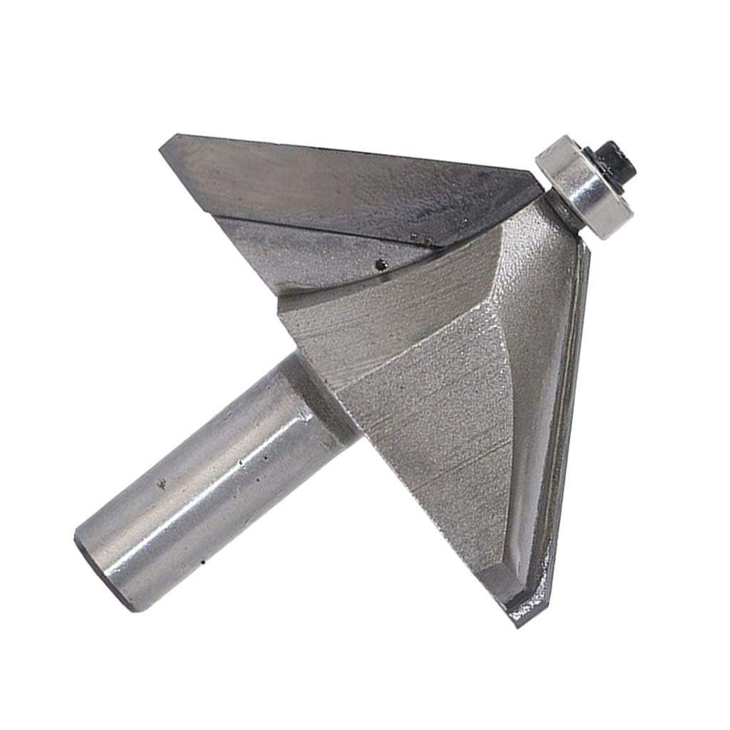45 degrees Chamfer Router Bit for Carpentry Rounding Beveling 1/2" Shank 16