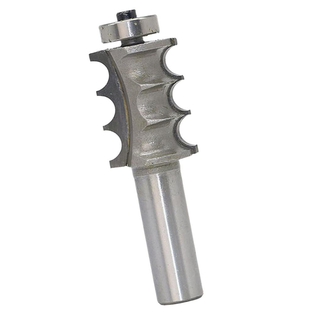 1/4'' 1/2'' Triple Bead Triple Flute Molding Router Bit Woodworking Cutter 5