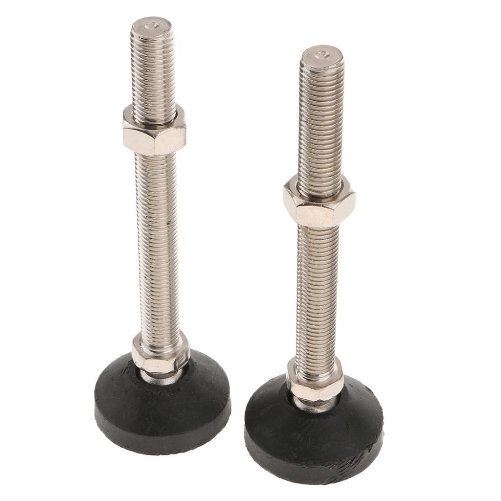 2PCS Unwired Swivel Adjustable Furniture Leveler Leveling Feet 60mm-M16x200