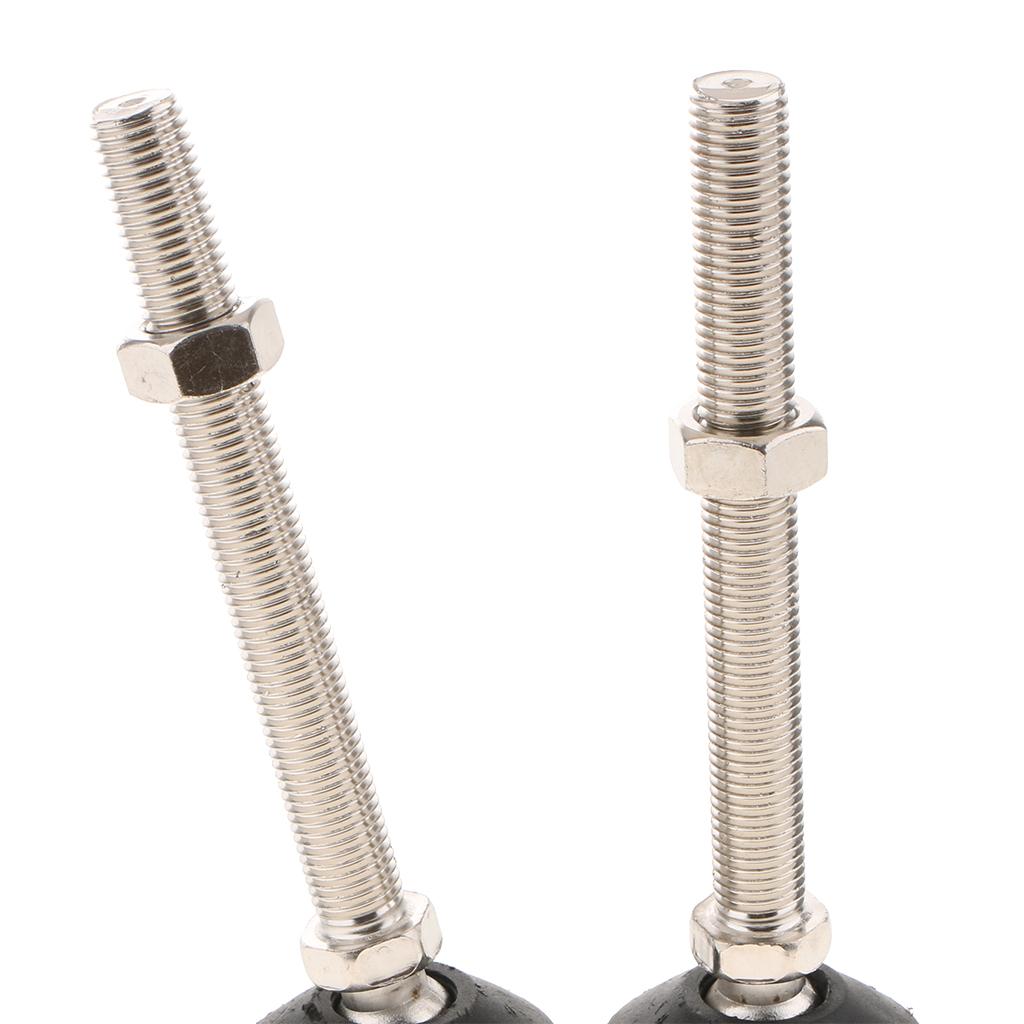 2PCS Unwired Swivel Adjustable Furniture Leveler Leveling Feet 60mm-M16x200