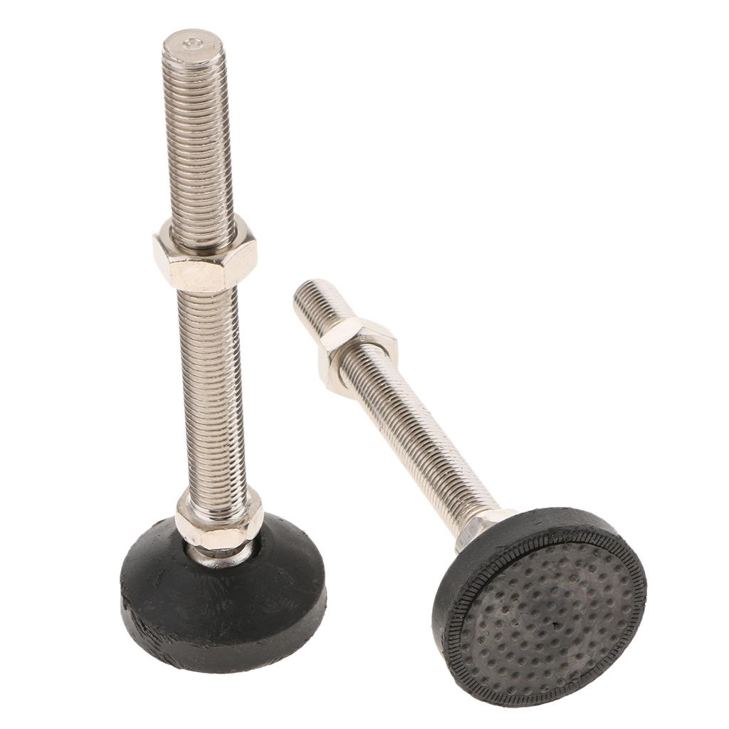 2PCS Unwired Swivel Adjustable Furniture Leveler Leveling Feet 60mm-M16x200