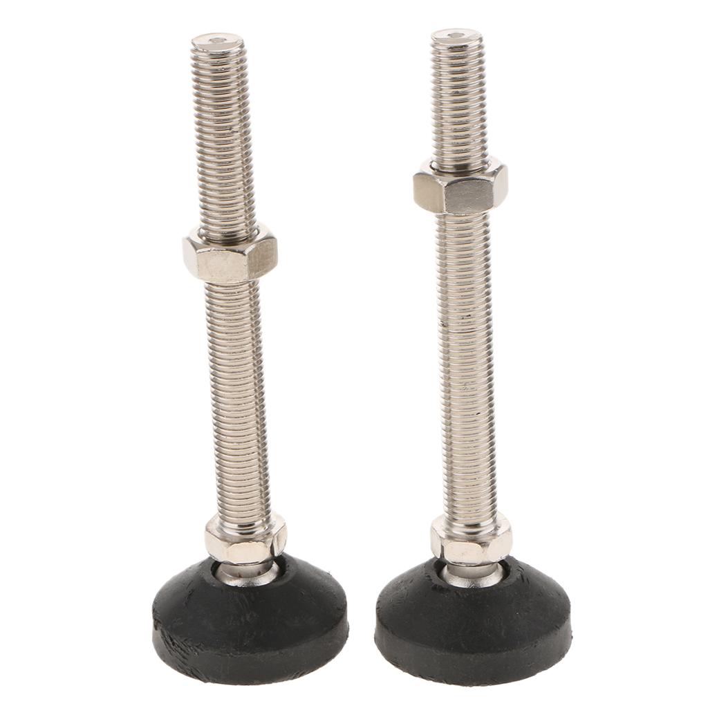 2PCS Unwired Swivel Adjustable Furniture Leveler Leveling Feet 60mm-M16x200