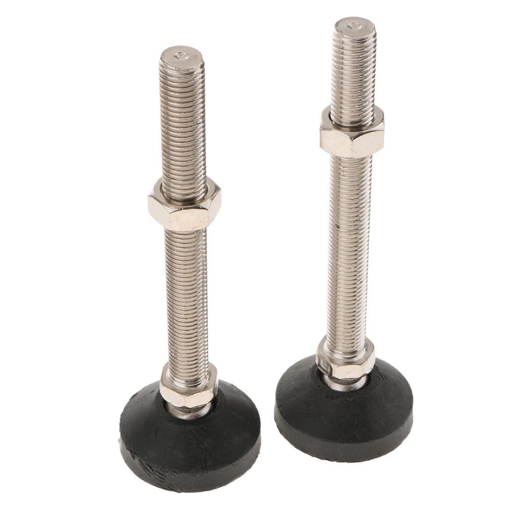 2PCS Unwired Swivel Adjustable Furniture Leveler Leveling Feet 60mm-M16x200