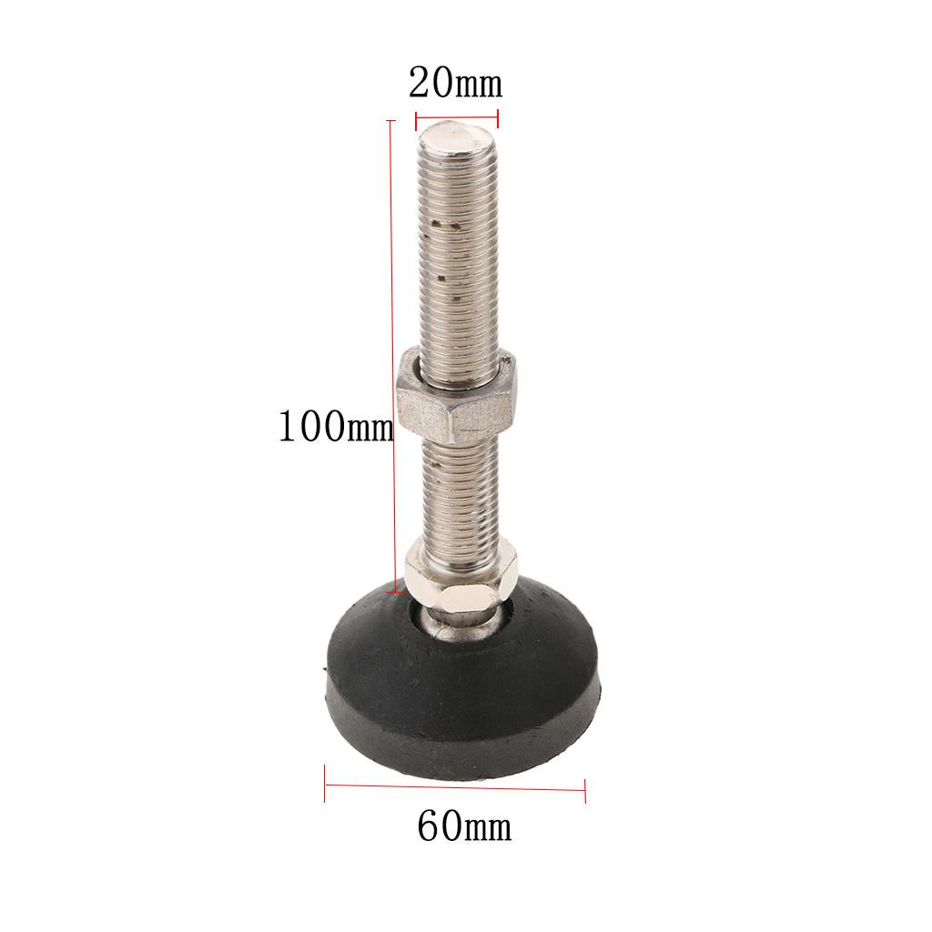 1PC Unwired Swivel Adjustable Furniture Leveler Leveling Feet 60mm-M20x100