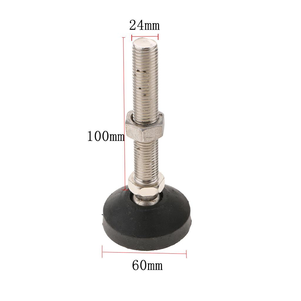 1PC Unwired Swivel Adjustable Furniture Leveler Leveling Feet 60mm-M24x100