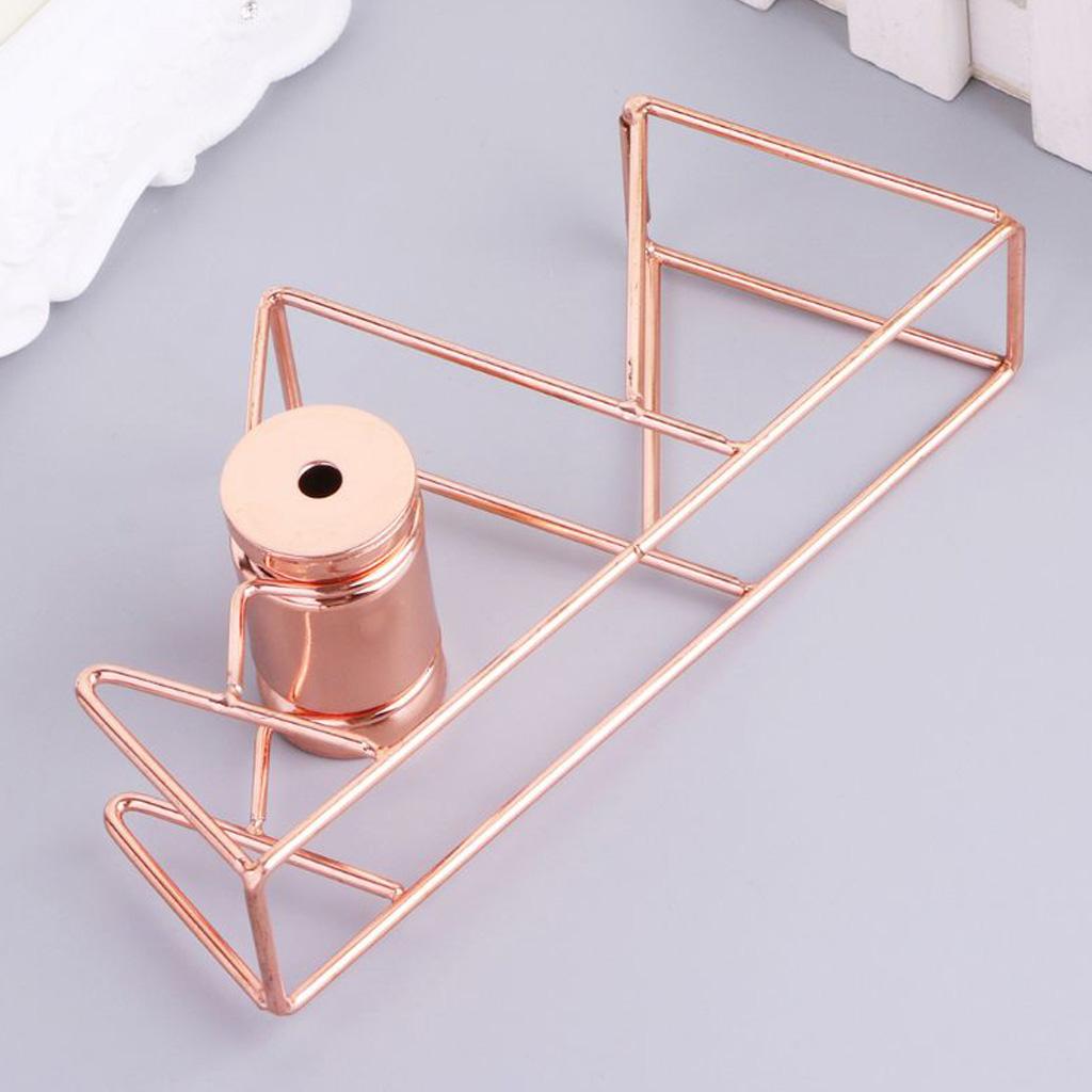 Stationery Metal Tape Holder Wire Metal Tape Cutter Office Tape Dispenser A Rose Gold