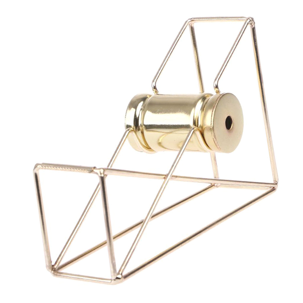 Stationery Metal Tape Holder Wire Metal Tape Cutter Office Tape Dispenser B Gold