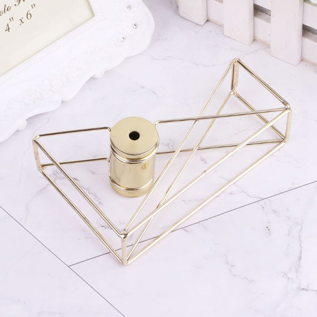 Stationery Metal Tape Holder Wire Metal Tape Cutter Office Tape Dispenser B Gold