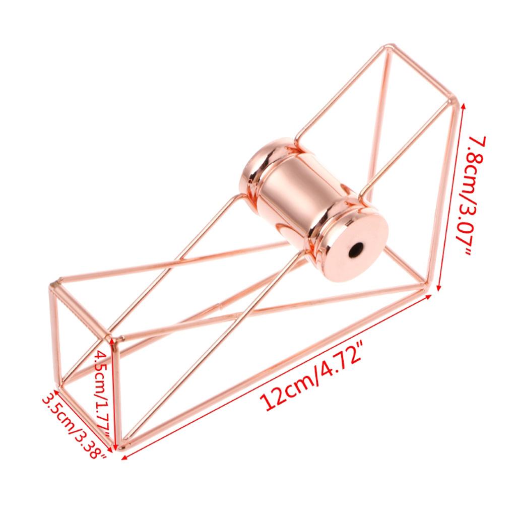 Stationery Metal Tape Holder Wire Metal Tape Cutter Office Tape Dispenser B Rose Gold