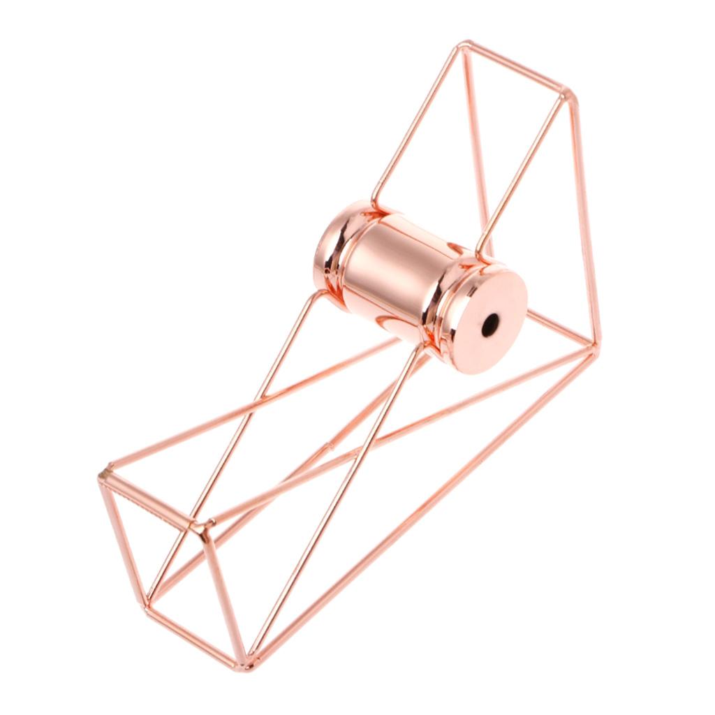 Stationery Metal Tape Holder Wire Metal Tape Cutter Office Tape Dispenser B Rose Gold