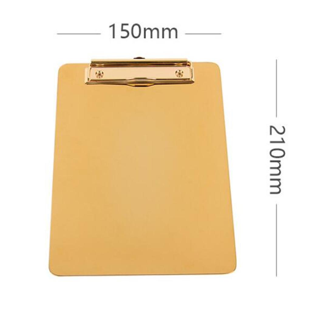 Portable Clipboard Stainless Steel Writing Board Metal Clip Document Holder S