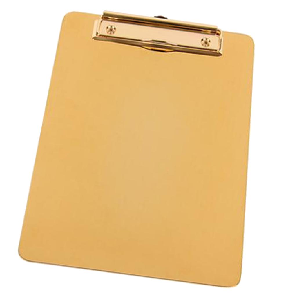 Portable Clipboard Stainless Steel Writing Board Metal Clip Document Holder S