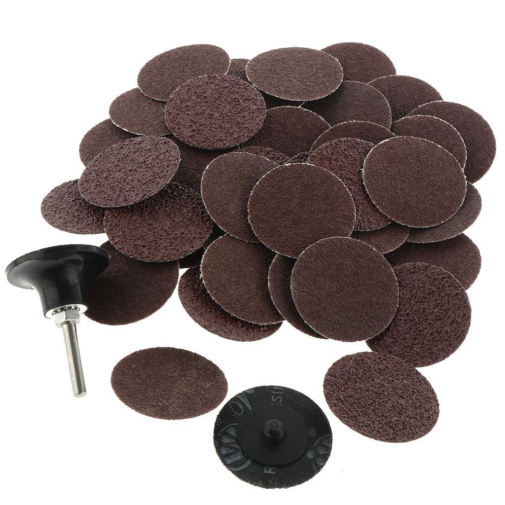 2in 40PCS Sanding Discs Pad Kit Drill Grinder Rotary Tools with Backer Plate