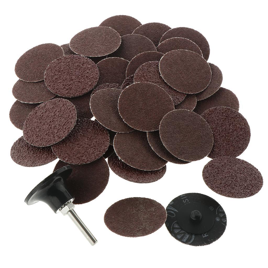 2in 40PCS Sanding Discs Pad Kit Drill Grinder Rotary Tools with Backer Plate