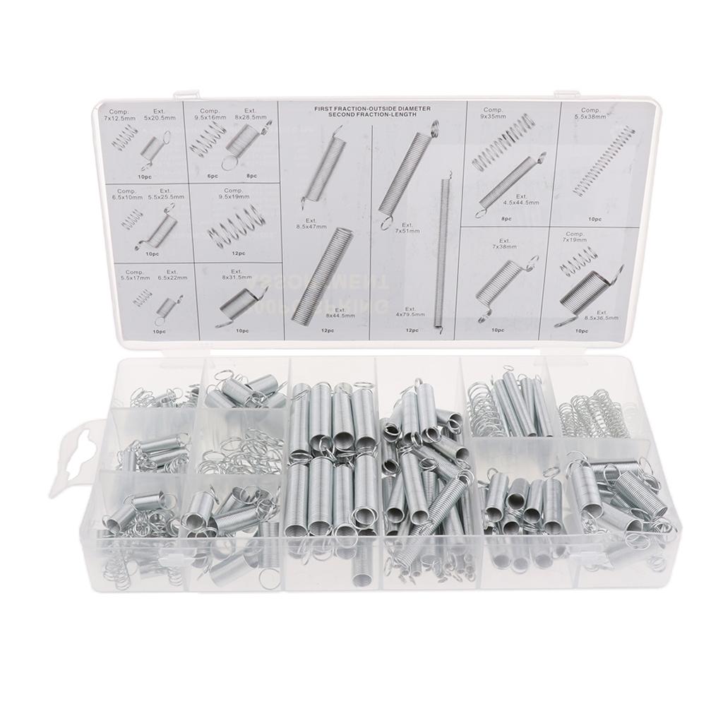 200Pcs/box Steel Spring Electrical Hardware Drum Extension Tension Springs 