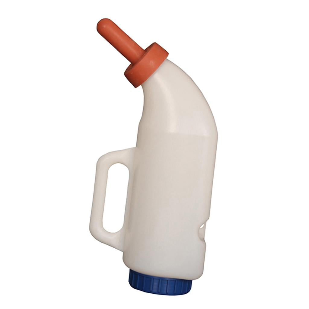 2L/4L Calf Milk Bottle Hand Rearing Poddy Teat Weaning Feeder Milking Farm A 2L