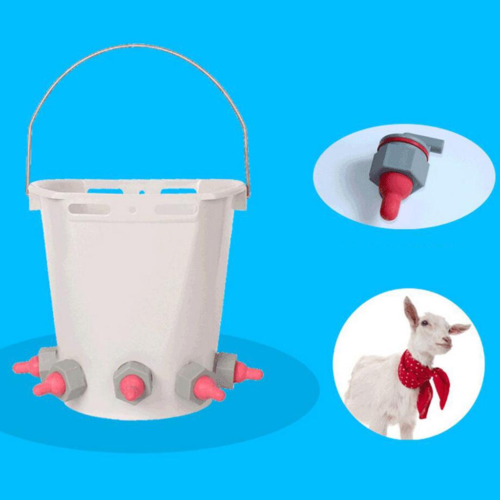 Soft Rubber Goat Milk Bottle Feeding Snap Teat Mouth Bucket Nipple