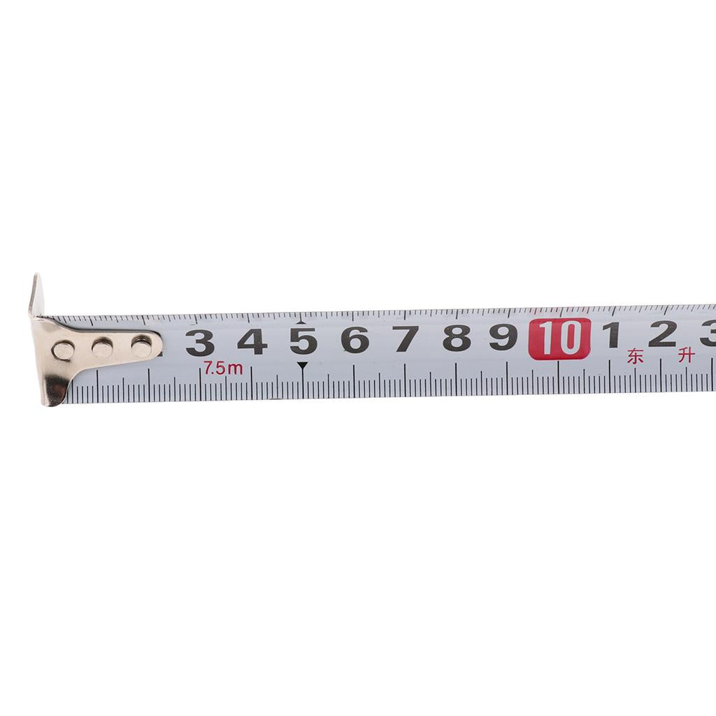 Plastic Shell Retractable Ruler Self Lock Measure Tape Measuring Tool 7.5m 25mm