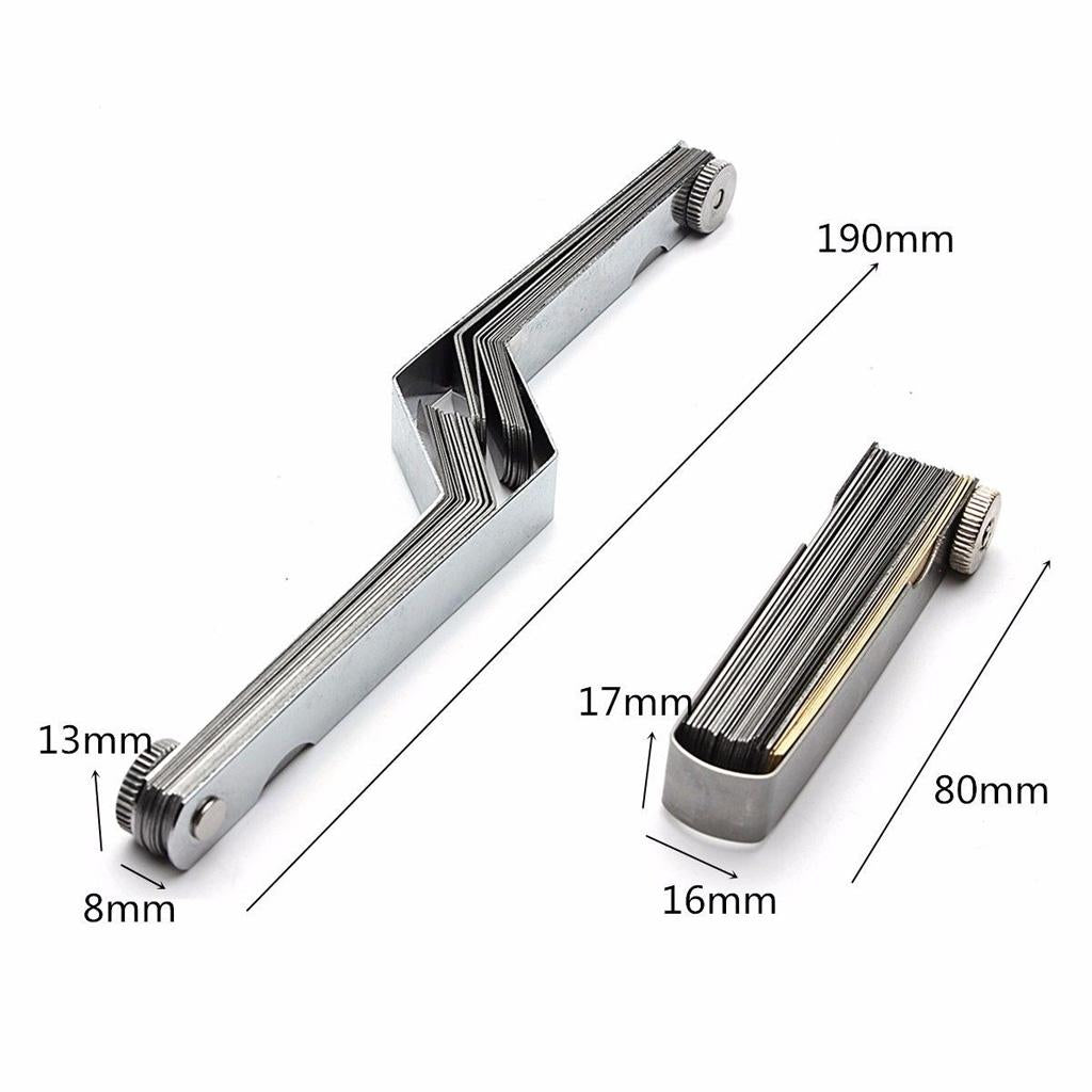4 Pieces Master Feeler Gauge Set Spark Plug Gap Gauge Offset Metric Inch