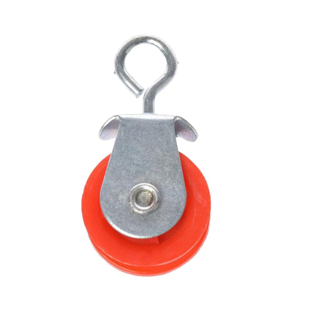 5pieces Single Wheel Pulley Block Swivel Rope Sheave Eye  Type2