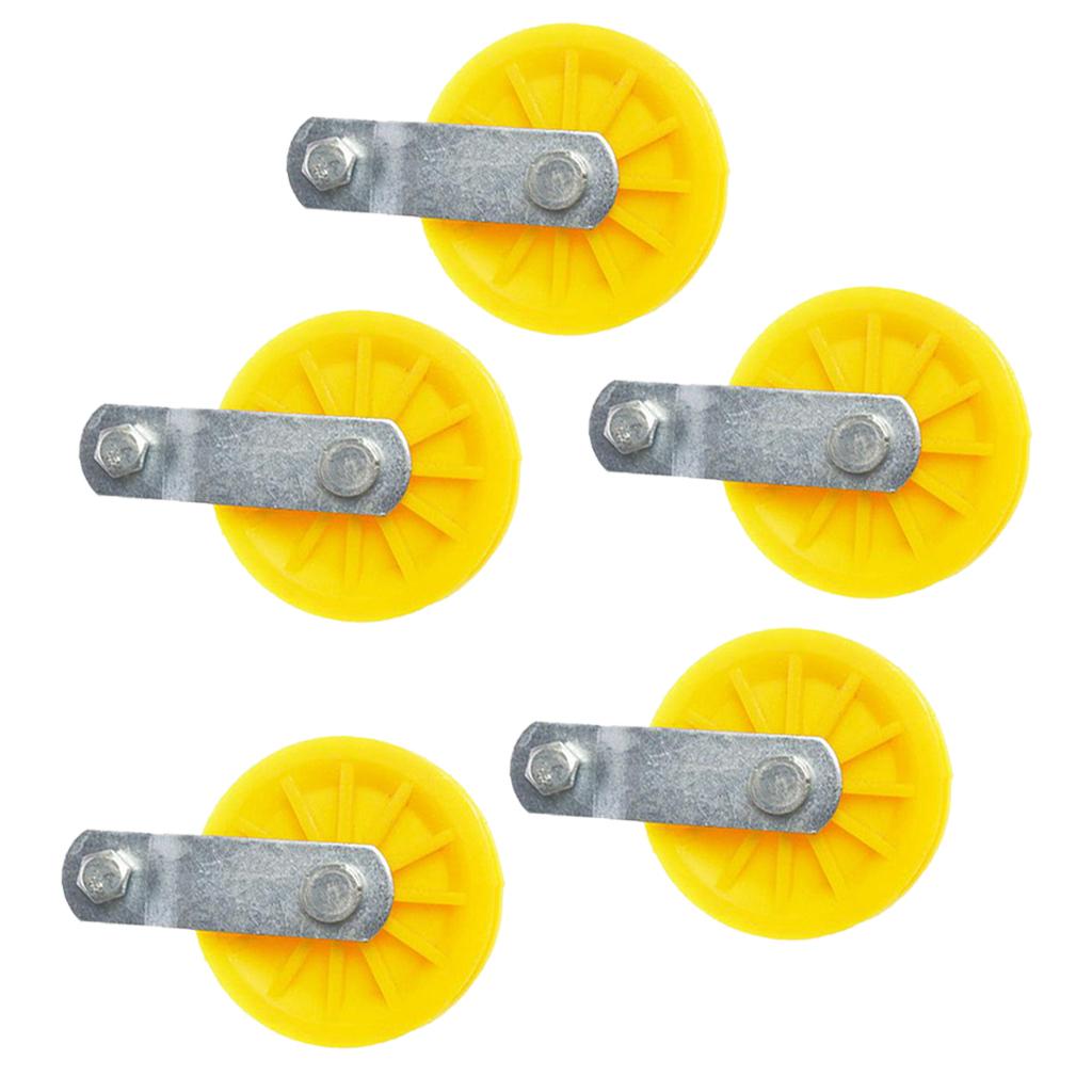 5pieces Single Wheel Pulley Block Swivel Rope Sheave Eye  Type3