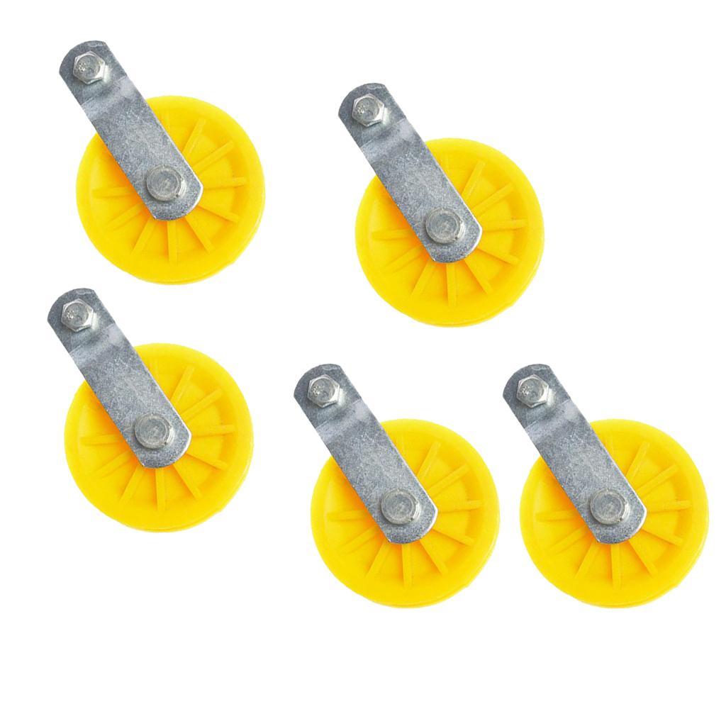 5pieces Single Wheel Pulley Block Swivel Rope Sheave Eye  Type3