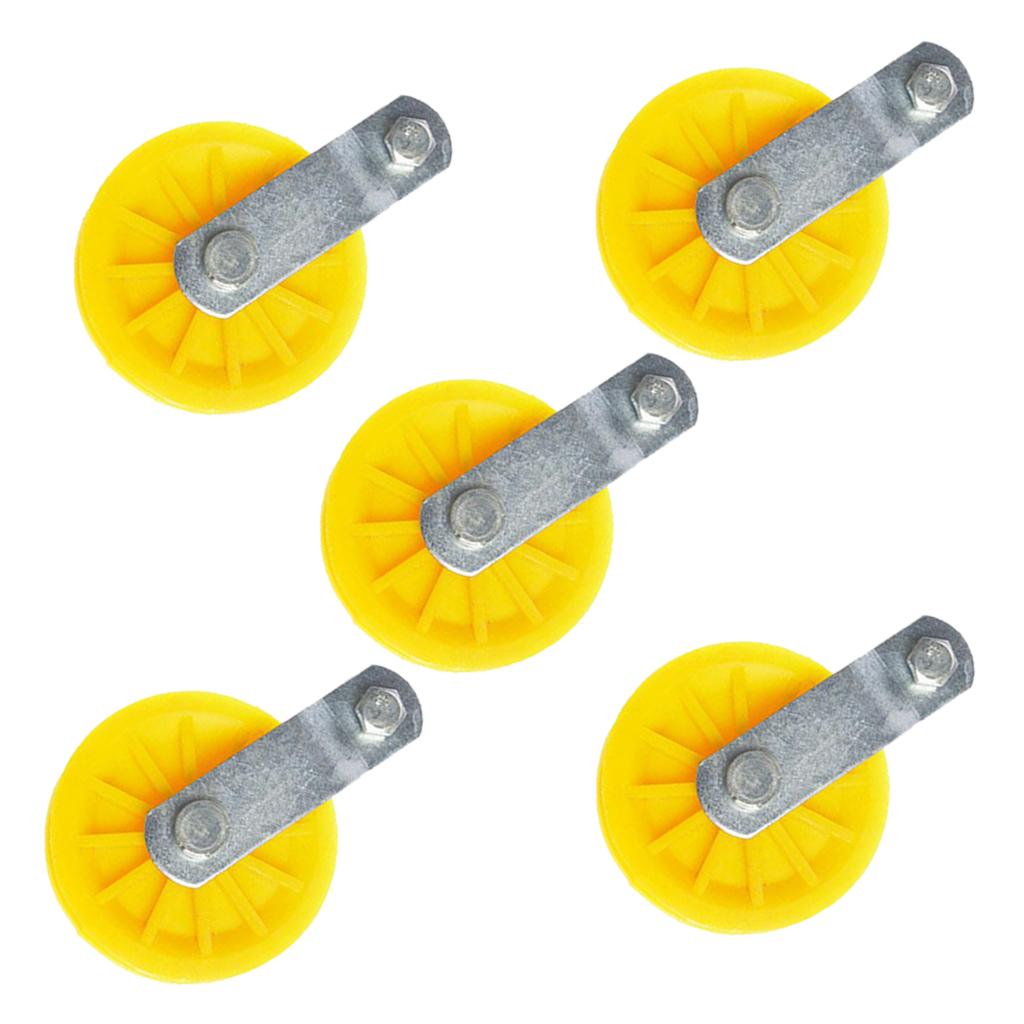 5pieces Single Wheel Pulley Block Swivel Rope Sheave Eye  Type3