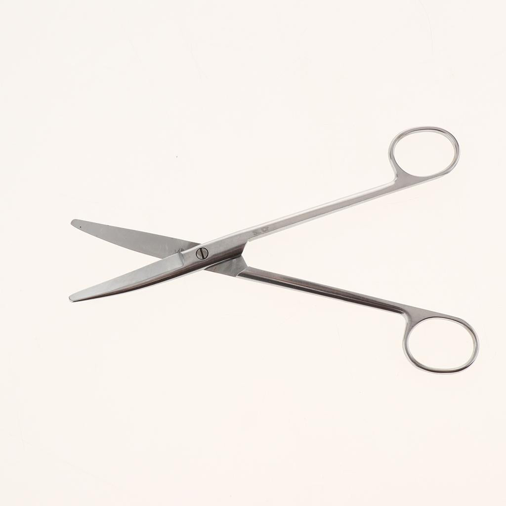 Stainless Steel Beauty Mustache Eyebrow Scissors 18cm Curved Round