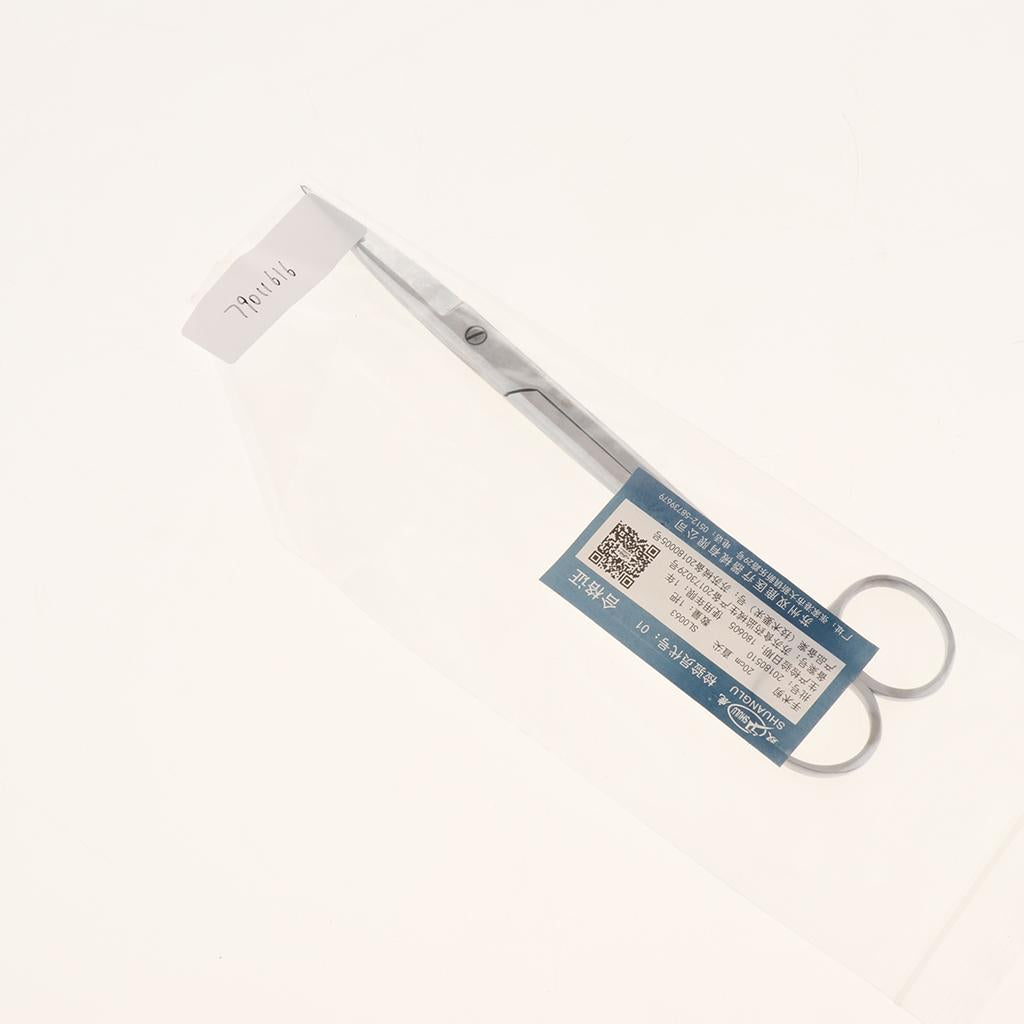 Stainless Steel Beauty Mustache Eyebrow Scissors 20cm Straight Tip