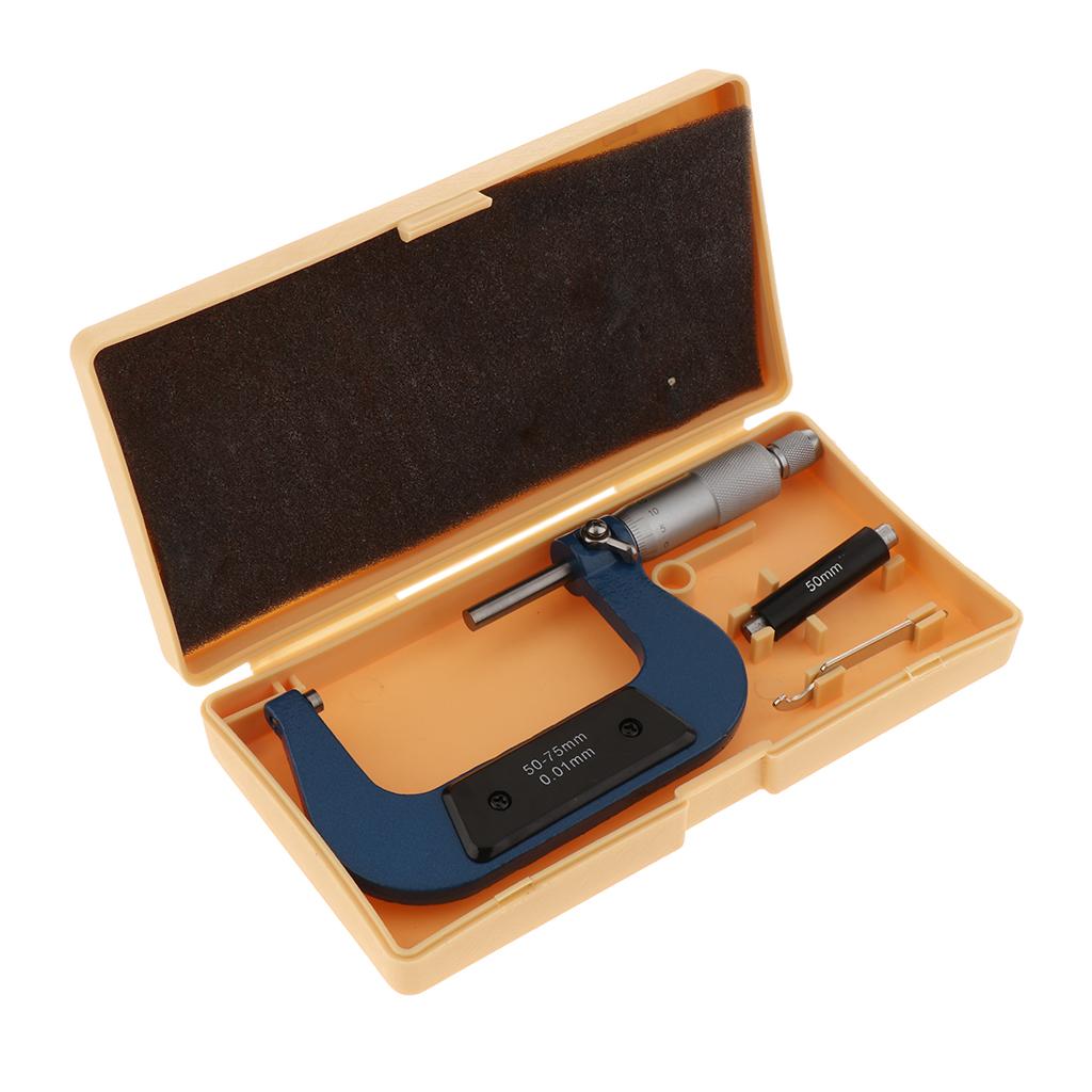 Outside Micrometer Gauge Vernier Caliper Measuring Tools Gauge 50-75mm