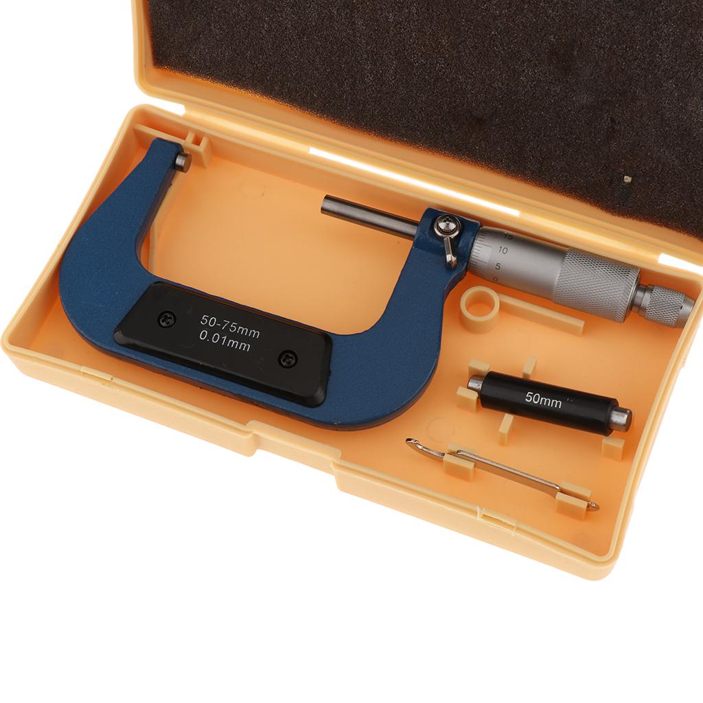 Outside Micrometer Gauge Vernier Caliper Measuring Tools Gauge 50-75mm