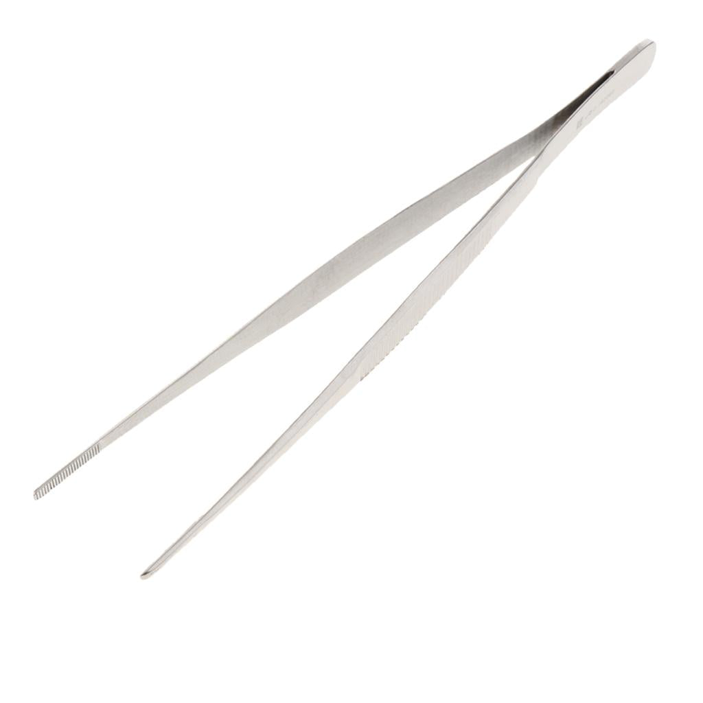 Long Stainless Steel Straight Tweezers for Detailed Work 22cm Length A