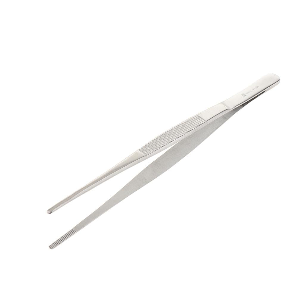 Long Stainless Steel Straight Tweezers for Detailed Work 22cm Length A