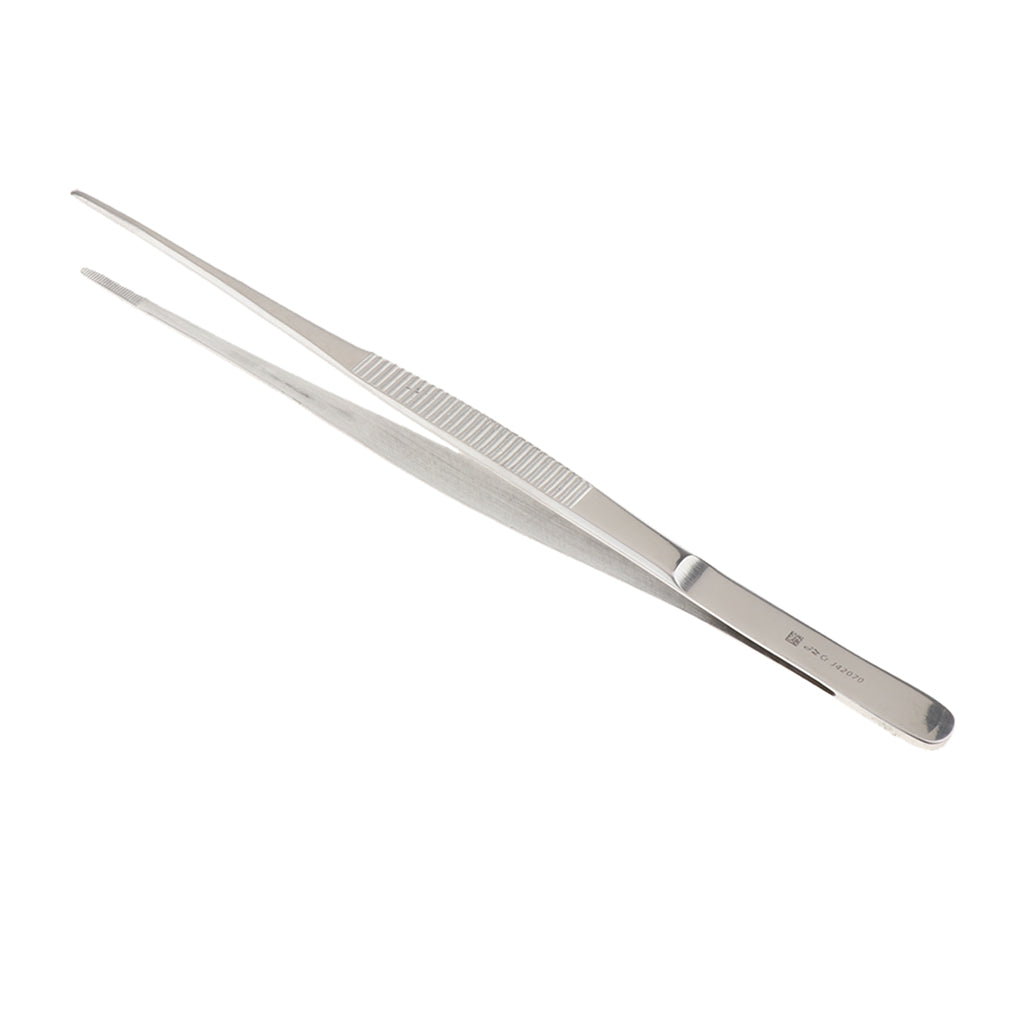 Long Stainless Steel Straight Tweezers for Detailed Work 25cm Length A