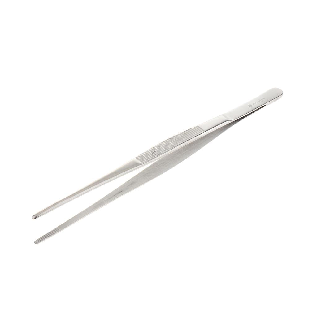 Long Stainless Steel Straight Tweezers for Detailed Work 25cm Length A