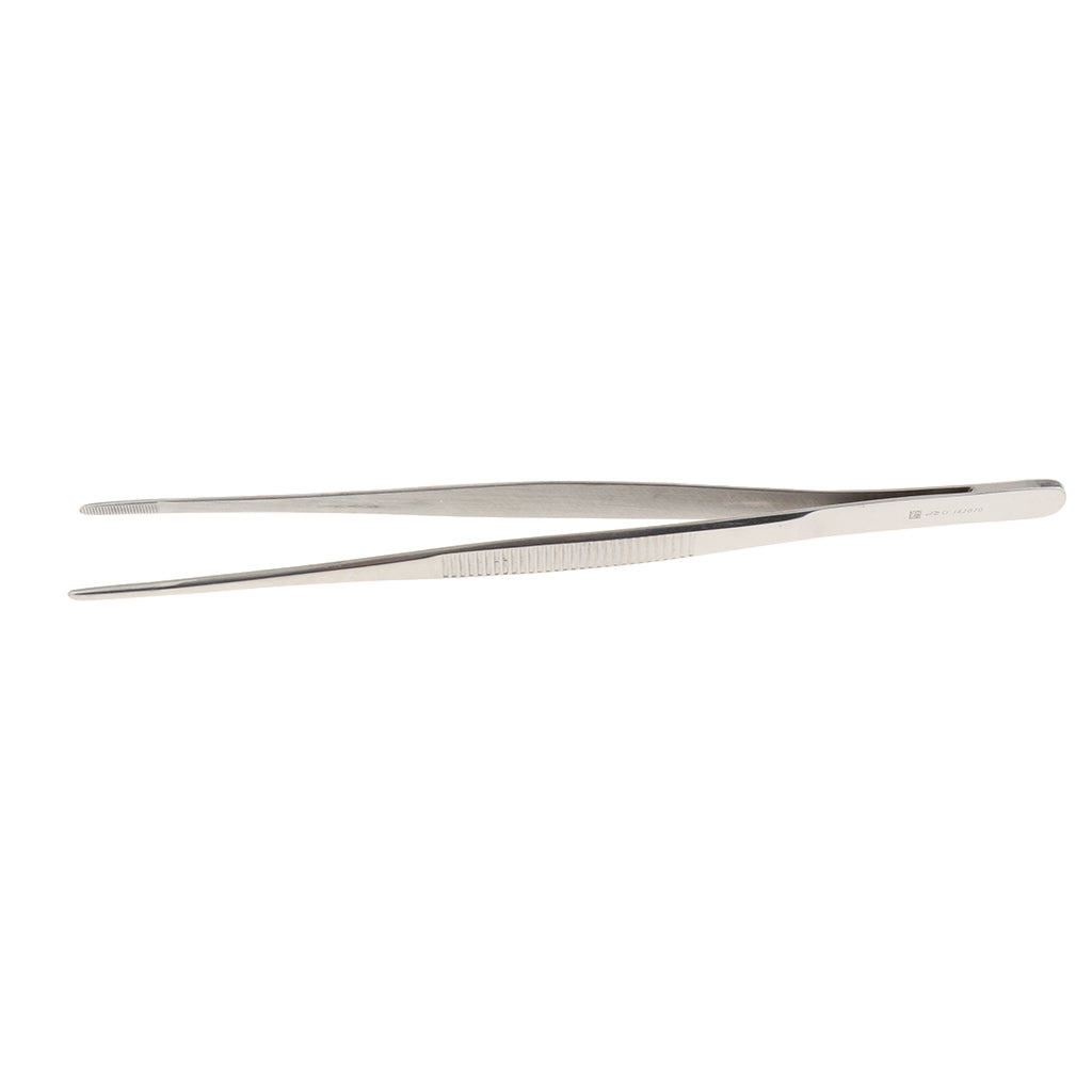 Long Stainless Steel Straight Tweezers for Detailed Work 25cm Length A