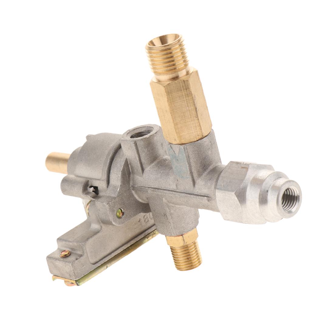 1/4 Inch LH Gas Oven Stove Burner Main Control Valve Y Type Three-way