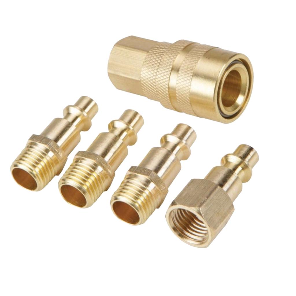 1/4 inch Air Pneumatic Quick Connector Coupling Adapter Thread Coupler D