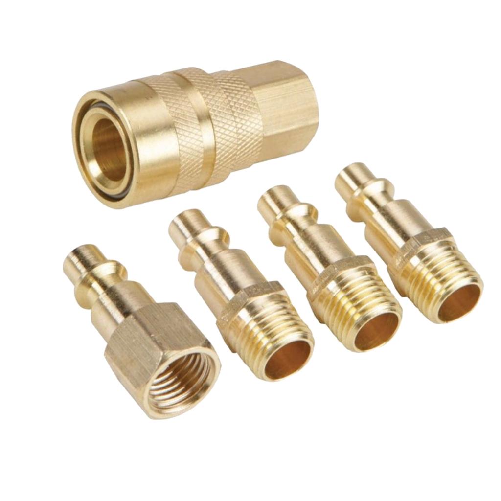 1/4 inch Air Pneumatic Quick Connector Coupling Adapter Thread Coupler D