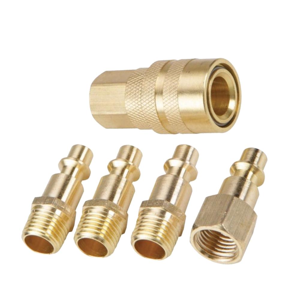 1/4 inch Air Pneumatic Quick Connector Coupling Adapter Thread Coupler D