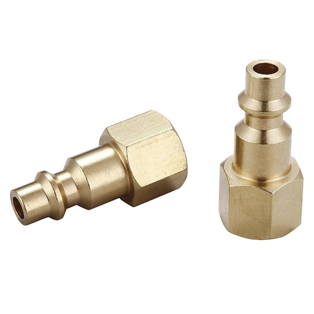 10pcs 1/4 inches Industrial Female/Male Thread Quick Coupler Plugs  Female