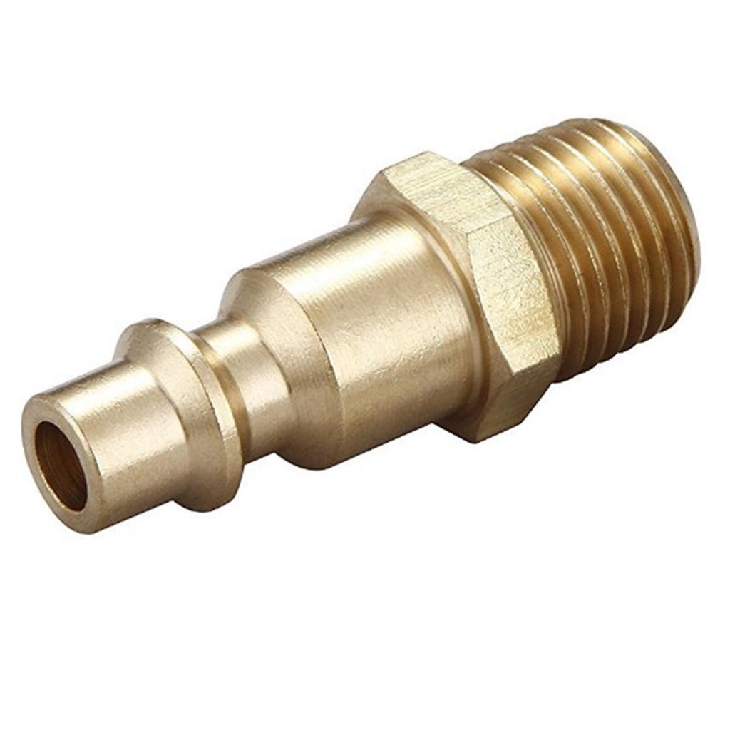 10pcs 1/4 inches Industrial Female/Male Thread Quick Coupler Plugs  Male