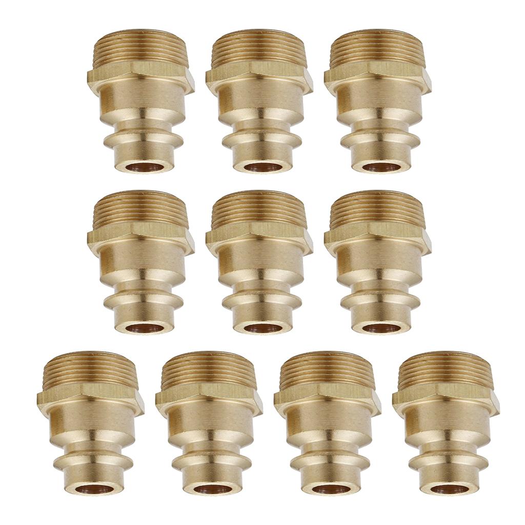 10pcs 1/4 inches Industrial Female/Male Thread Quick Coupler Plugs  Male