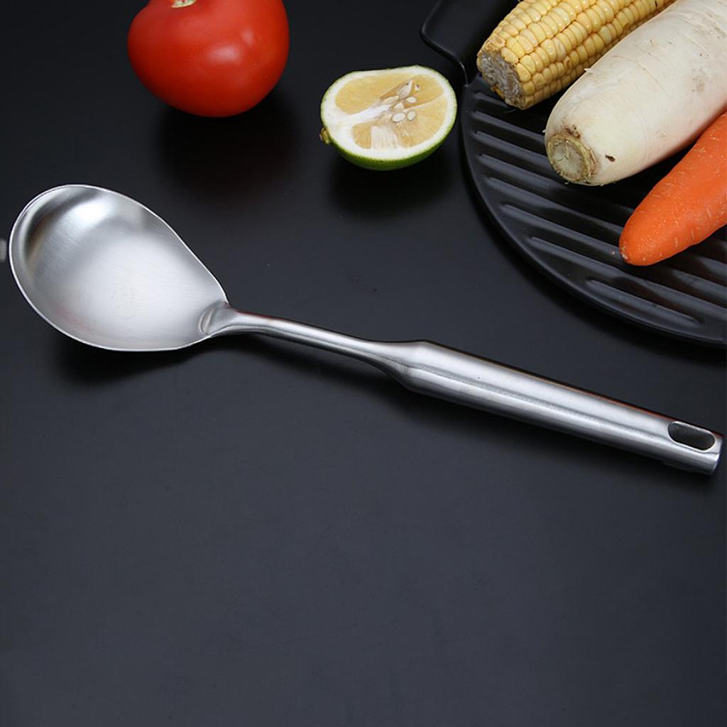 Stainless Steel Kitchen Gadgets Cooking Utensils Non-stick Solid Spoon