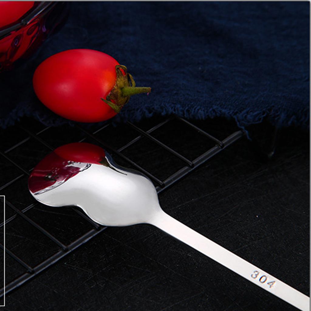 Stainless Steel Guitar Design Coffee Drink Mixing Spoon Tableware Teaspoon 1