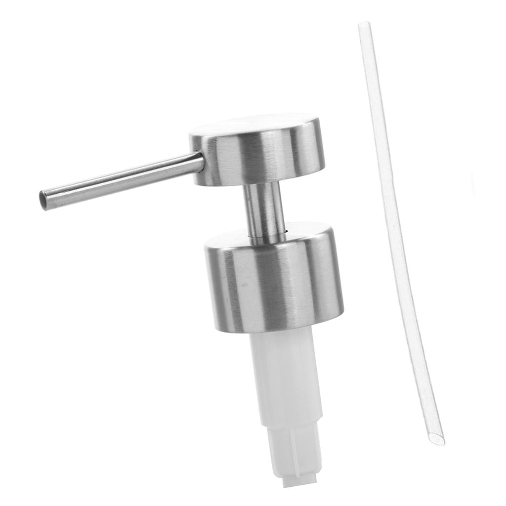 Stainless Steel Soap Pump Liquid Lotion Dispenser Replacement Jar Tube G